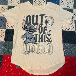 Disney Lilo & Stitch Tee Women’s 3XL Oatmeal, Celestial “Out of This World” NWOT